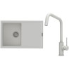 Set StrongSinks S3 (dřez Labe 780 Bílá + baterie Arda Bílá)