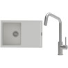 Set StrongSinks S3 (dřez Labe 780 Bílá + baterie Arda Nerez)