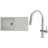 Set StrongSinks S3 (dřez Labe 1000 Bílá + baterie Neris Celonerez)