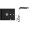 Set StrongSinks S3 (dřez Vardar 615 Černá + baterie Stréva Chrom)