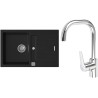 Set StrongSinks S3 (dřez Vardar 780 Černá + baterie Garonne Chrom)
