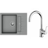 Set StrongSinks S3 (dřez Vardar 615 Šedá + baterie Rhona Chrom)