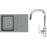 Set StrongSinks S3 (dřez Vardar 780 Šedá + baterie Garonne Chrom)