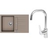 Set StrongSinks S3 (dřez Vardar 780 Béžová + baterie Garonne Chrom)