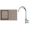 Set StrongSinks S3 (dřez Vardar 780 Béžová + baterie Seina Chrom)