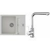 Set StrongSinks S3 (dřez Vardar 615 Bílá + baterie Stréva Chrom)