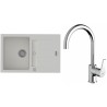 Set StrongSinks S3 (dřez Vardar 780 Bílá + baterie Rhona Chrom)