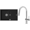 Set StrongSinks S3 (dřez Vardar 780 Černá + baterie Neris Celonerez)