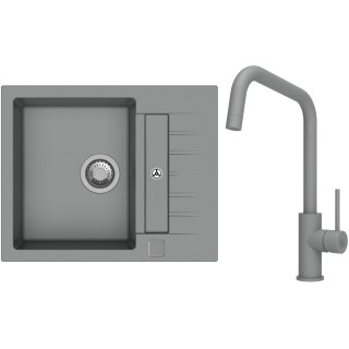 Set StrongSinks S3 (dřez Vardar 615 Šedá + baterie Arda Šedá)