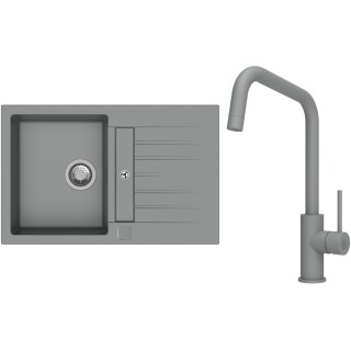 Set StrongSinks S3 (dřez Vardar 780 Šedá + baterie Arda Šedá)
