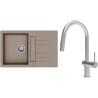 Set StrongSinks S3 (dřez Vardar 780 Béžová + baterie Neris Celonerez)