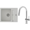 Set StrongSinks S3 (dřez Vardar 615 Bílá + baterie Neris Celonerez)