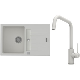 Set StrongSinks S3 (dřez Vardar 780 Bílá + baterie Arda Bílá)