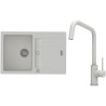 Set StrongSinks S3 (dřez Vardar 780 Bílá + baterie Arda Bílá)