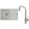 Set StrongSinks S3 (dřez Vardar 780 Bílá + baterie Arda Nerez)