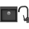 Set StrongSinks S3 (dřez Ipel 560 Černá + baterie Garonne Černá matná)