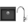 Set StrongSinks S3 (dřez Ipel 560 Černá + baterie Rhona Chrom)