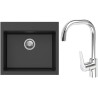 Set StrongSinks S3 (dřez Ipel 560 Černá + baterie Garonne Chrom)