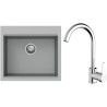 Set StrongSinks S3 (dřez Ipel 560 Šedá + baterie Seina Chrom)