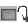 Set StrongSinks S3 (dřez Ipel 560 Šedá + baterie Garonne Černá matná)