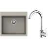Set StrongSinks S3 (dřez Ipel 560 Béžová + baterie Seina Chrom)