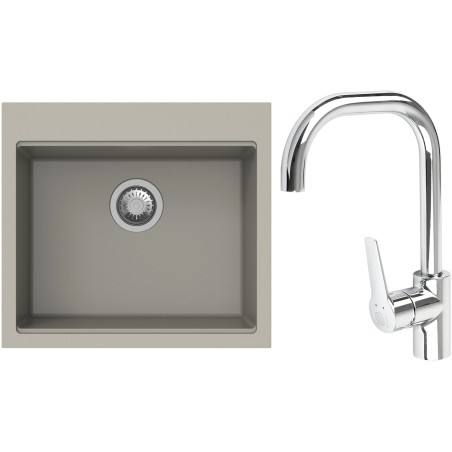 Set StrongSinks S3 (dřez Ipel 560 Béžová + baterie Garonne Chrom)
