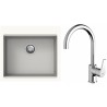 Set StrongSinks S3 (dřez Ipel 560 Bílá + baterie Rhona Chrom)