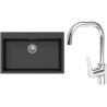Set StrongSinks S3 (dřez Ipel 780 Černá + baterie Garonne Chrom)