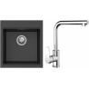 Set StrongSinks S3 (dřez Ipel 460 Černá + baterie Stréva Chrom)