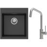 Set StrongSinks S3 (dřez Ipel 460 Černá + baterie Arda Nerez)