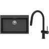 Set StrongSinks S3 (dřez Ipel 780 Černá + baterie Neris Černá matná)