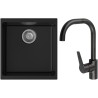Set StrongSinks S3 (dřez Hron 430 Černá + baterie Garonne Černá matná)