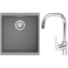 Set StrongSinks S3 (dřez Hron 430 Šedá + baterie Garonne Chrom)