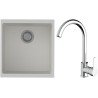 Set StrongSinks S3 (dřez Hron 430 Bílá + baterie Seina Chrom)