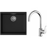Set StrongSinks S3 (dřez Hron 530 Černá + baterie Rhona Chrom)