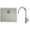 Set StrongSinks S3 (dřez Hron 530 Bílá + baterie Rhona Chrom)