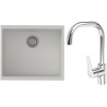Set StrongSinks S3 (dřez Hron 530 Bílá + baterie Garonne Chrom)