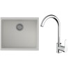 Set StrongSinks S3 (dřez Hron 530 Bílá + baterie Seina Chrom)