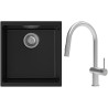 Set StrongSinks S3 (dřez Hron 430 Černá + baterie Neris Celonerez)