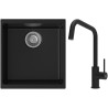 Set StrongSinks S3 (dřez Hron 430 Černá + baterie Arda Černá matná)