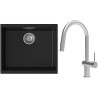 Set StrongSinks S3 (dřez Hron 530 Černá + baterie Neris Celonerez)