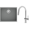 Set StrongSinks S3 (dřez Hron 530 Šedá + baterie Neris Celonerez)