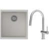 Set StrongSinks S3 (dřez Hron 430 Bílá + baterie Neris Celonerez)