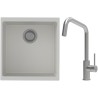 Set StrongSinks S3 (dřez Hron 430 Bílá + baterie Arda Nerez)