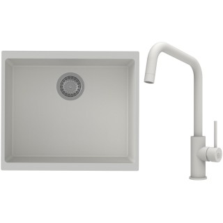Set StrongSinks S3 (dřez Hron 530 Bílá + baterie Arda Bílá)