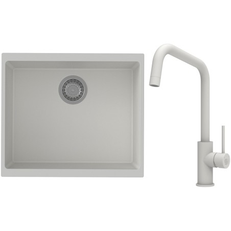 Set StrongSinks S3 (dřez Hron 530 Bílá + baterie Arda Bílá)