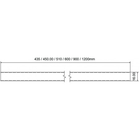 Madlo Mivokor M450 - C chrom, rovné, 450 mm Madlo Mivokor M450 - C chrom, rovné, 450 mm