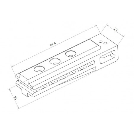 Plastový klips Mivokor KL-LB bílý, 4ks Plastový klips Mivokor KL-LB bílý, 4ks