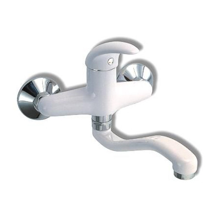 Kuchyňská, koupelnová baterie Metalia 55 55070.1 Bílá - Chrom, plná páčka, 150 mm Kuchyňská, koupelnová baterie Metalia 55 55070.1 Bílá - Chrom, plná páčka, 150 mm
