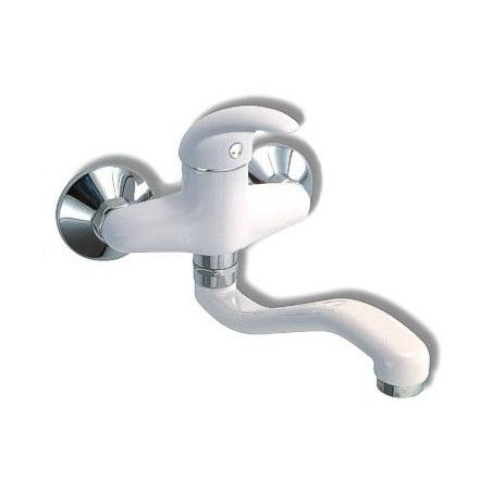 Kuchyňská, koupelnová baterie Metalia 55 55074.1 Bílá - Chrom, plná páčka, 100 mm Kuchyňská, koupelnová baterie Metalia 55 55074.1 Bílá - Chrom, plná páčka, 100 mm